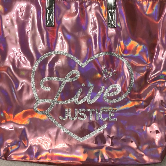 Justice Holographic Tote - Picture 2 of 4